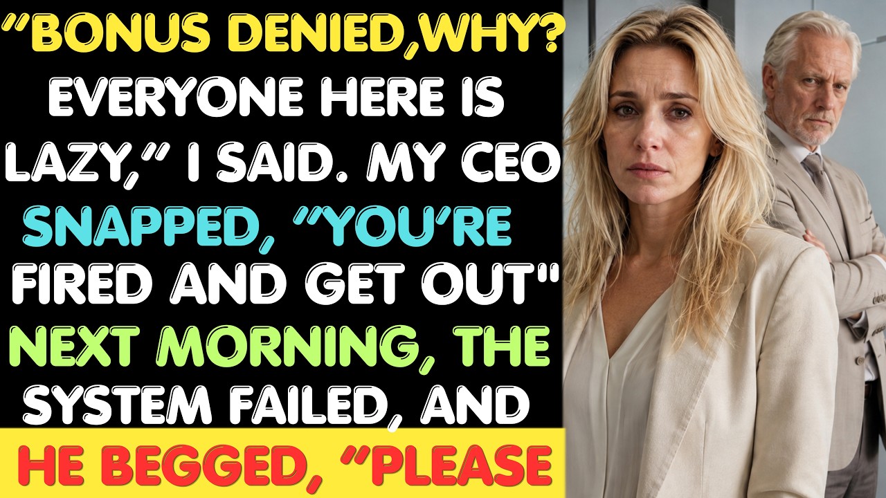 They Denied My Bonus&mdash;Then I Pulled the One Move That Crushed Their Empire | Corporate Revenge
