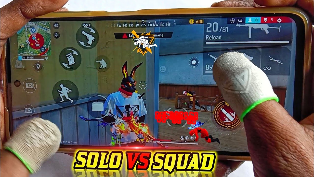 POCO X3 PRO 📲 99% HEADSHOT RATE ⚡ FREE FIRE MAX HANDCAM GAMEPLAY - 4 finger HUD 