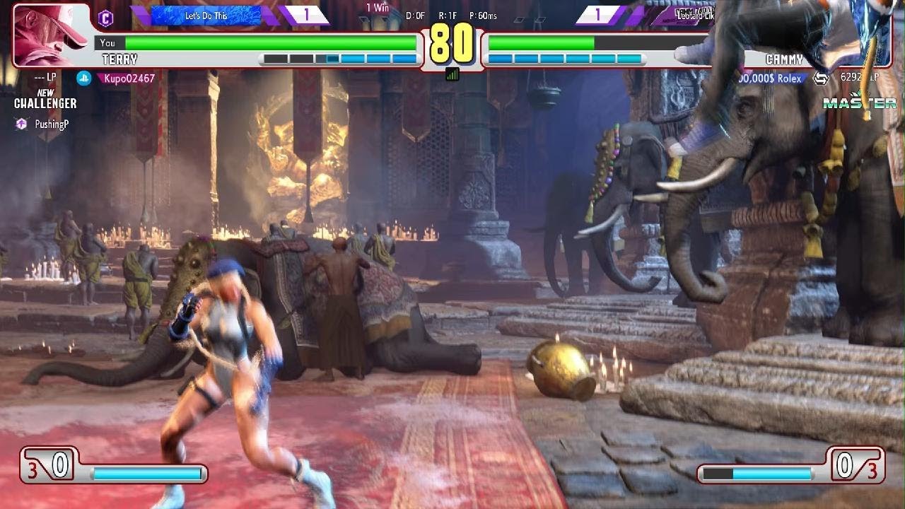 Street Fighter 6 Terry casual match vs master Cammy