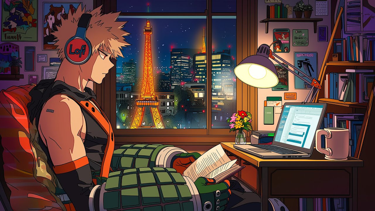 Music that helps heal your mind🌙 Anime Lofi Hip Hop, City Lights & Calm Focus Vibes