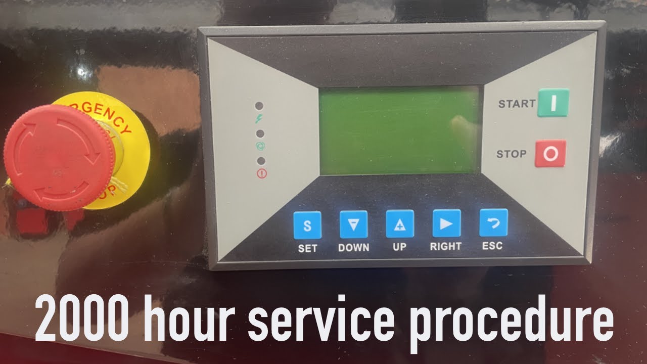 2000 Hour service procedure AIR-WAVE ECO-SPEED T series compressor