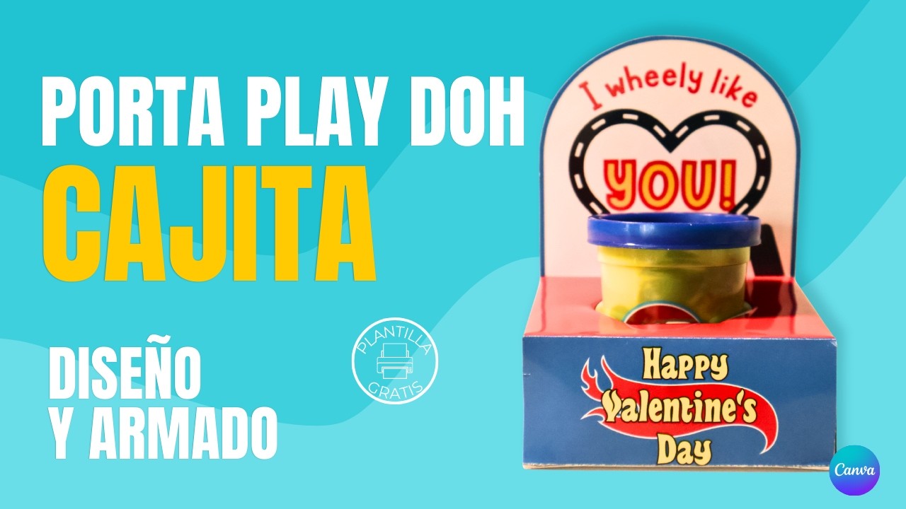 Porta Play-Doh tipo caja | Papelería creativa paso a paso