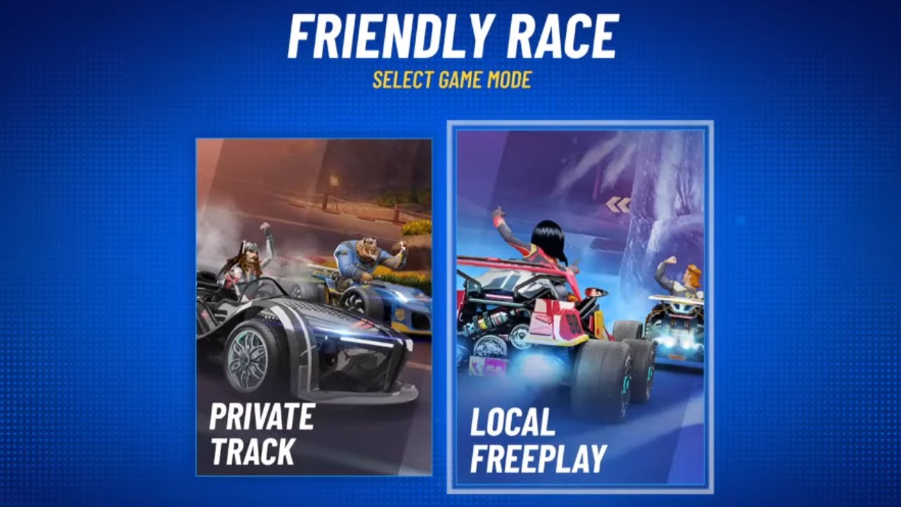 Disney Speedstorm How to Unlock Split Screen Friendly Race Local Freeplay 2 Players and 3,4 Players