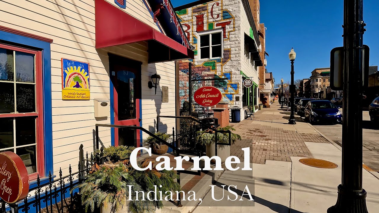 Carmel Indiana 🇺🇸 Walking Tour [4K | 60fps]