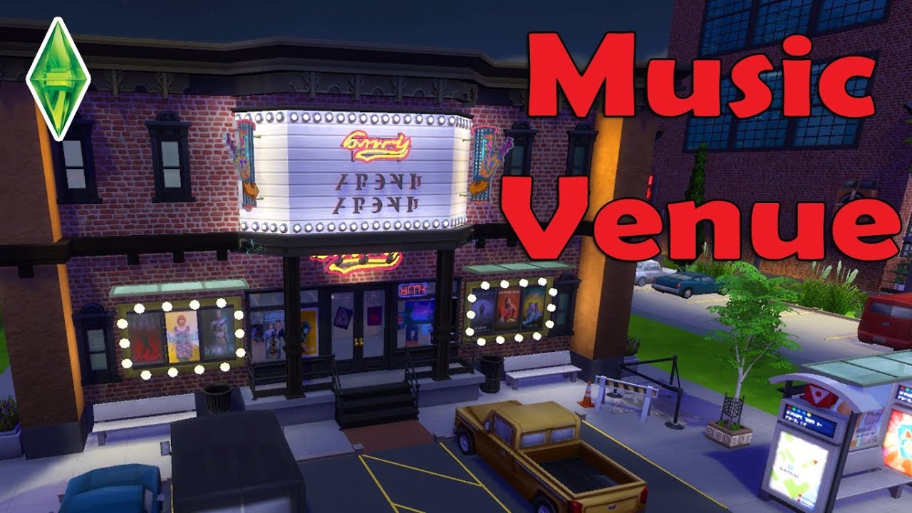 Sims 4 -MUSIC VENUE- Speed Build -NoCC