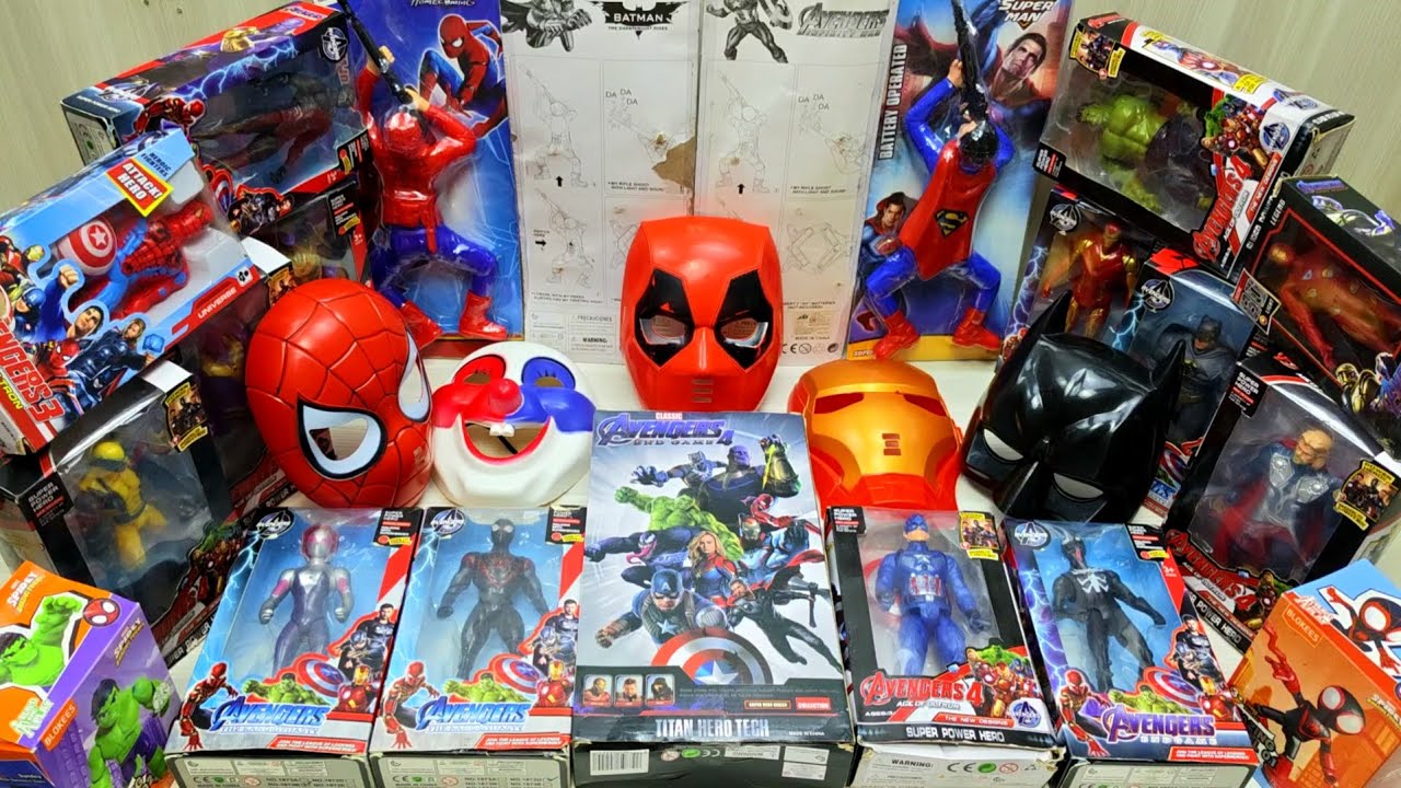 Unboxing Superhero Toys#05 Hulk, Spider-Man Miles Morales, Venom, Captain America, Batman, Wolverine