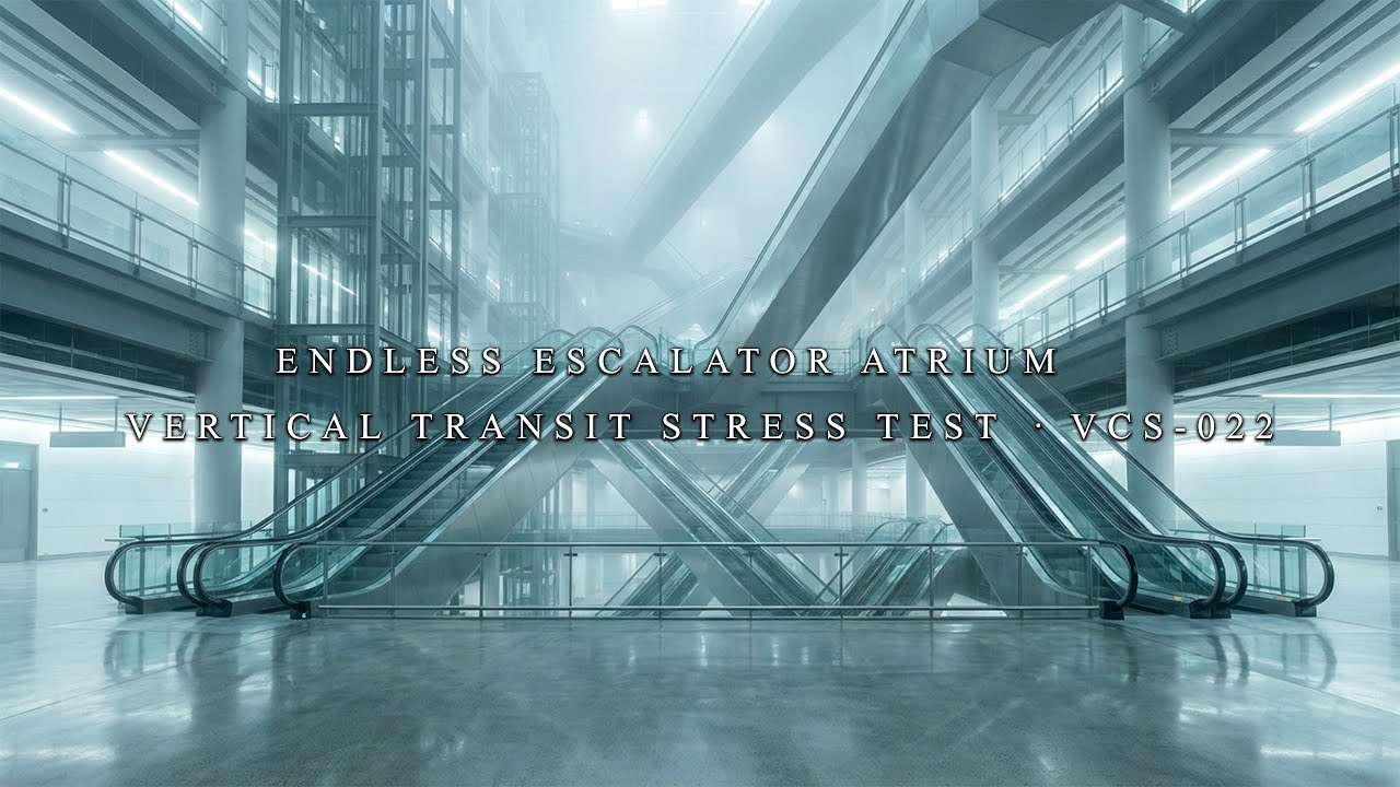 VCS-022 · Endless Escalator Atrium – Vertical Transit Stress Test