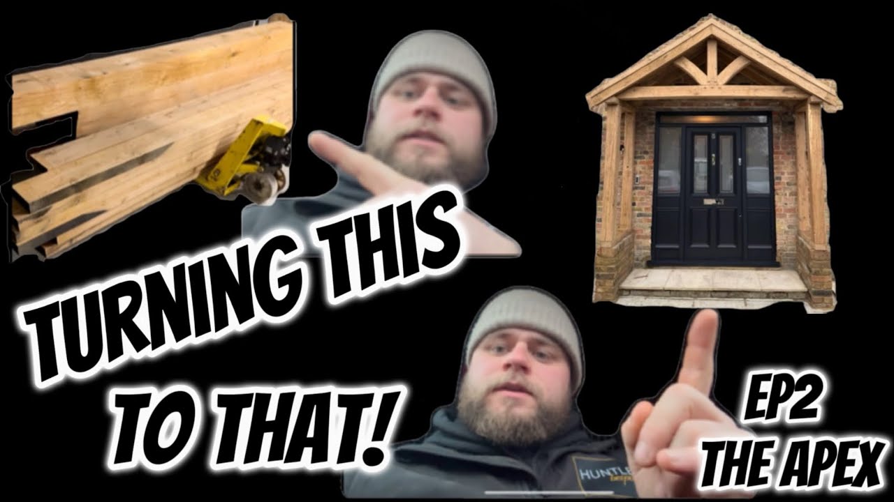Huge Air Dried Oak Apex Porch Canopy (TTTT SERIES EP2)