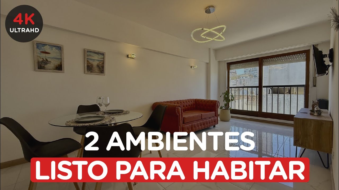 Vivi cerca de Plaza Colón y el mar: 2 ambientes reciclado en Brown y Lamadrid Mar del Plata #7403505