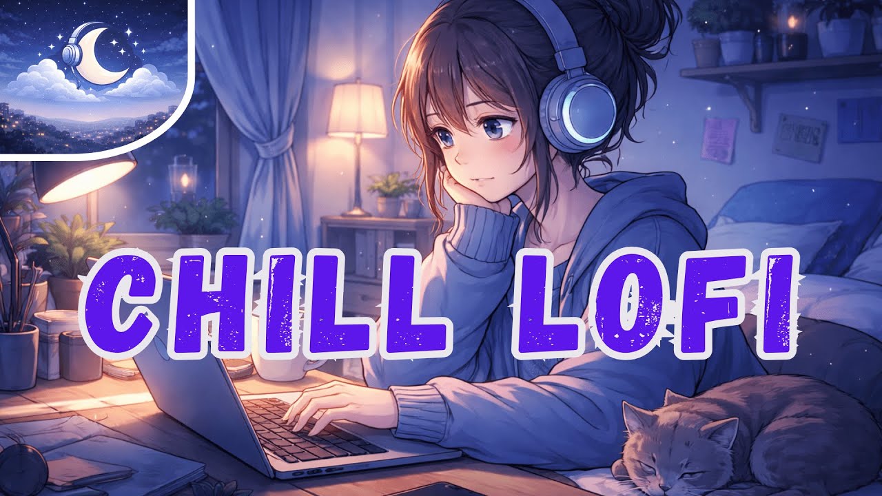 lofi for studying at night 📚 quiet beats when everyone’s asleep