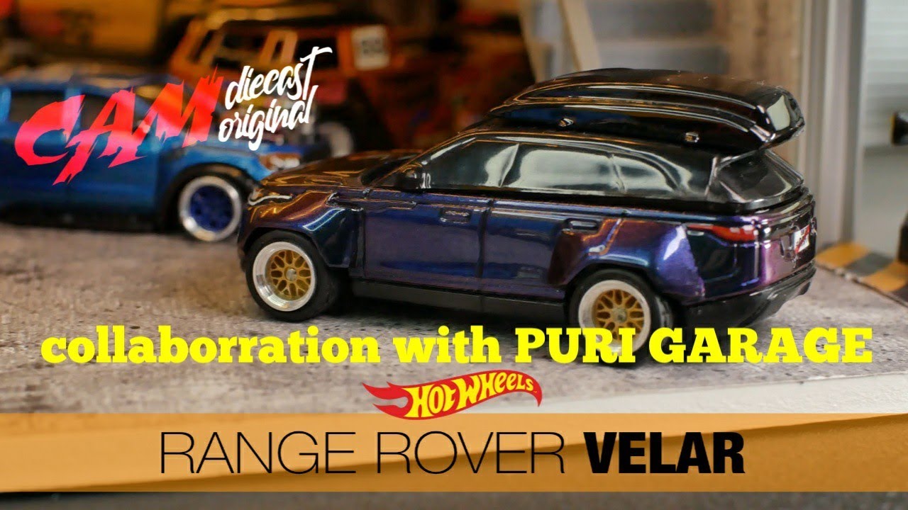 Custom Hot Wheels Range Rover Velar collaboration with PURI GARAGE