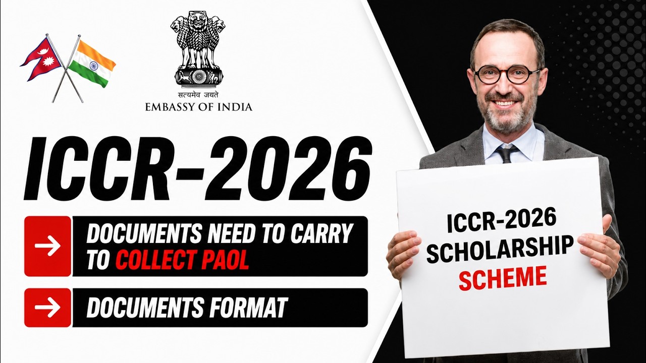 ICCR Scholarship 2026 PAOL Collection |Documents Required & Correct Format #iccr2026 #indianembassy