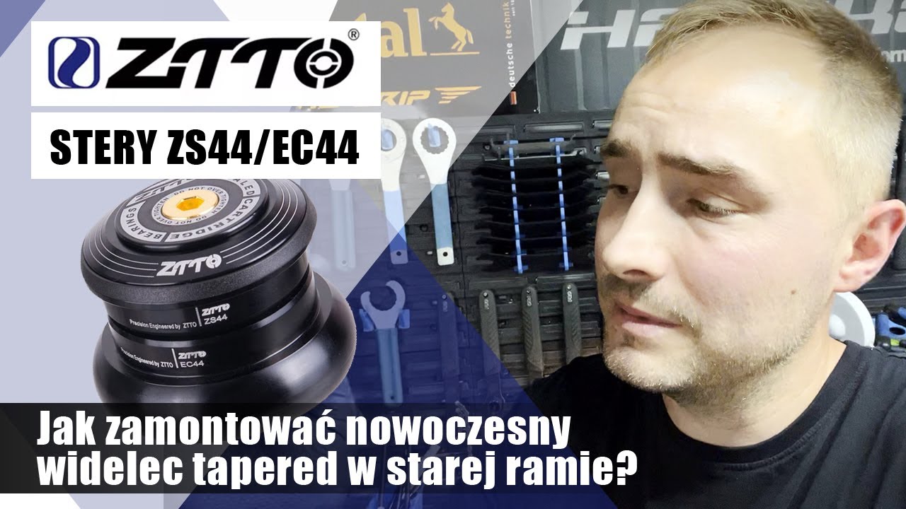 ZTTO ZS44/EC44 headset z AliExpress czyli stery do montażu widelca tapered w starej ramie