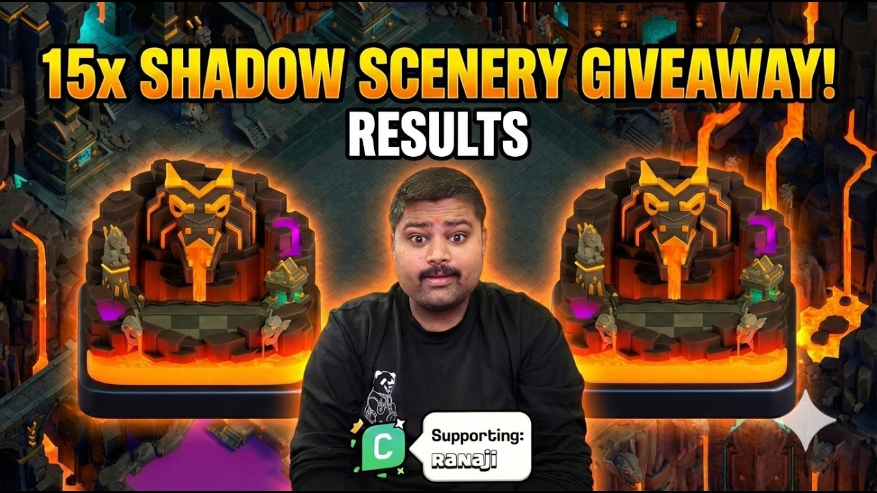 Giveaway Winner Announcement😱Clash of Clans Live