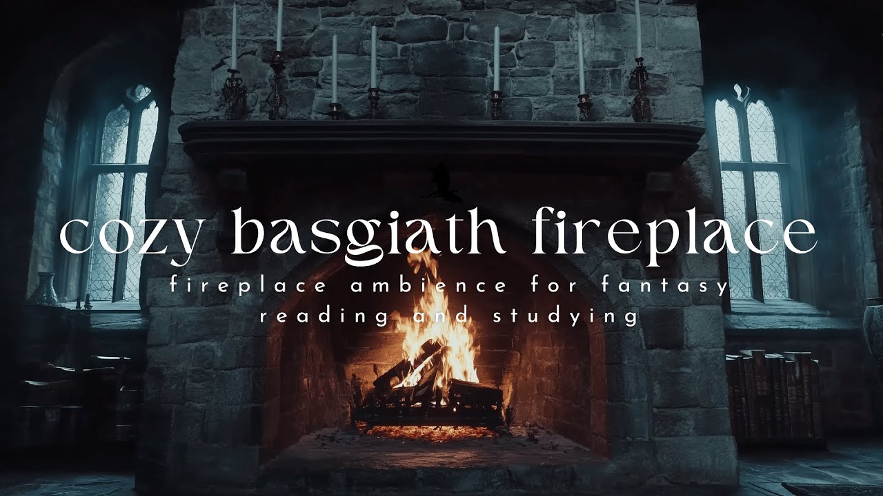 basgiath fireplace | fourth wing reading ambience | fireplace ambience only (no music)