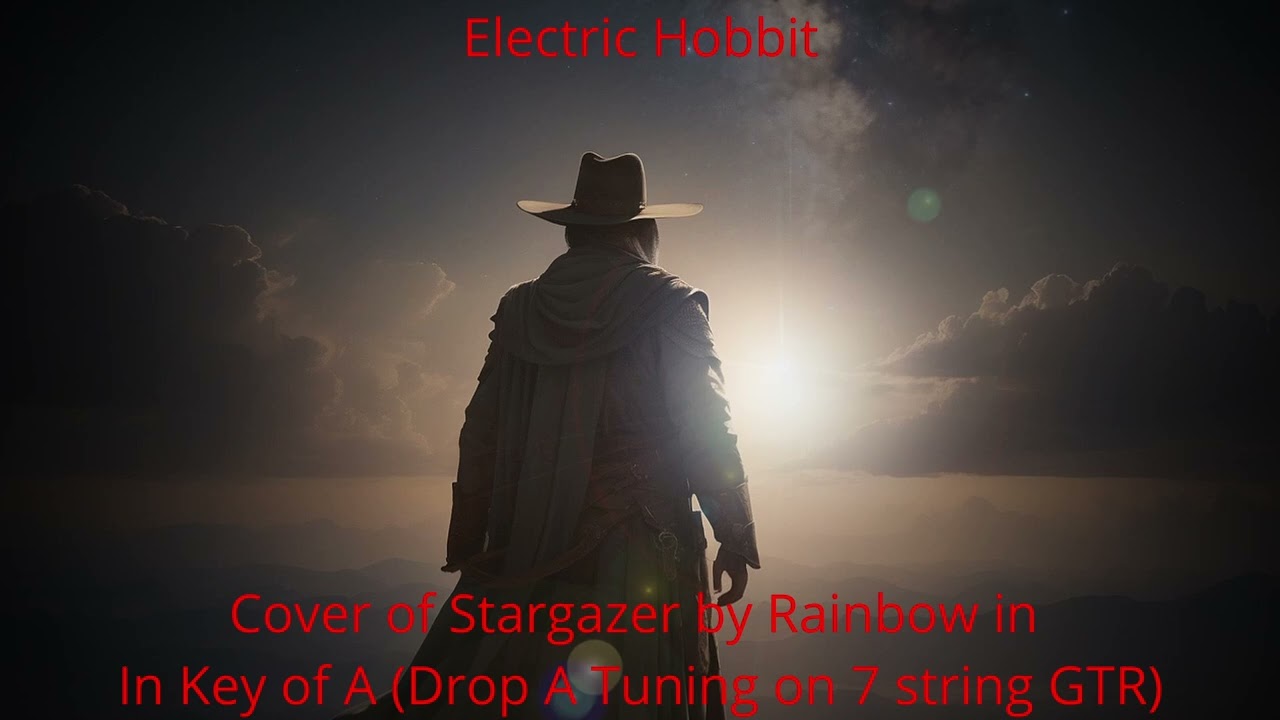 Stargazer - Rainbow. Cover in key of A. Drop A 7 string guitar