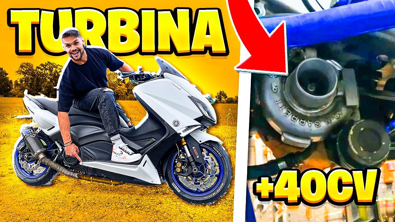 UN TMAX TURBO CON 85 CV🔥E' INDOMABILE (e sempre su una ruota)