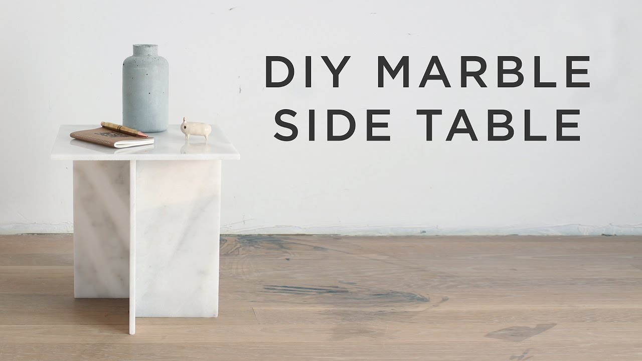DIY Marble Side Table