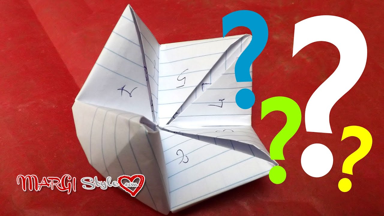 Come fare un origami indovino o parlante