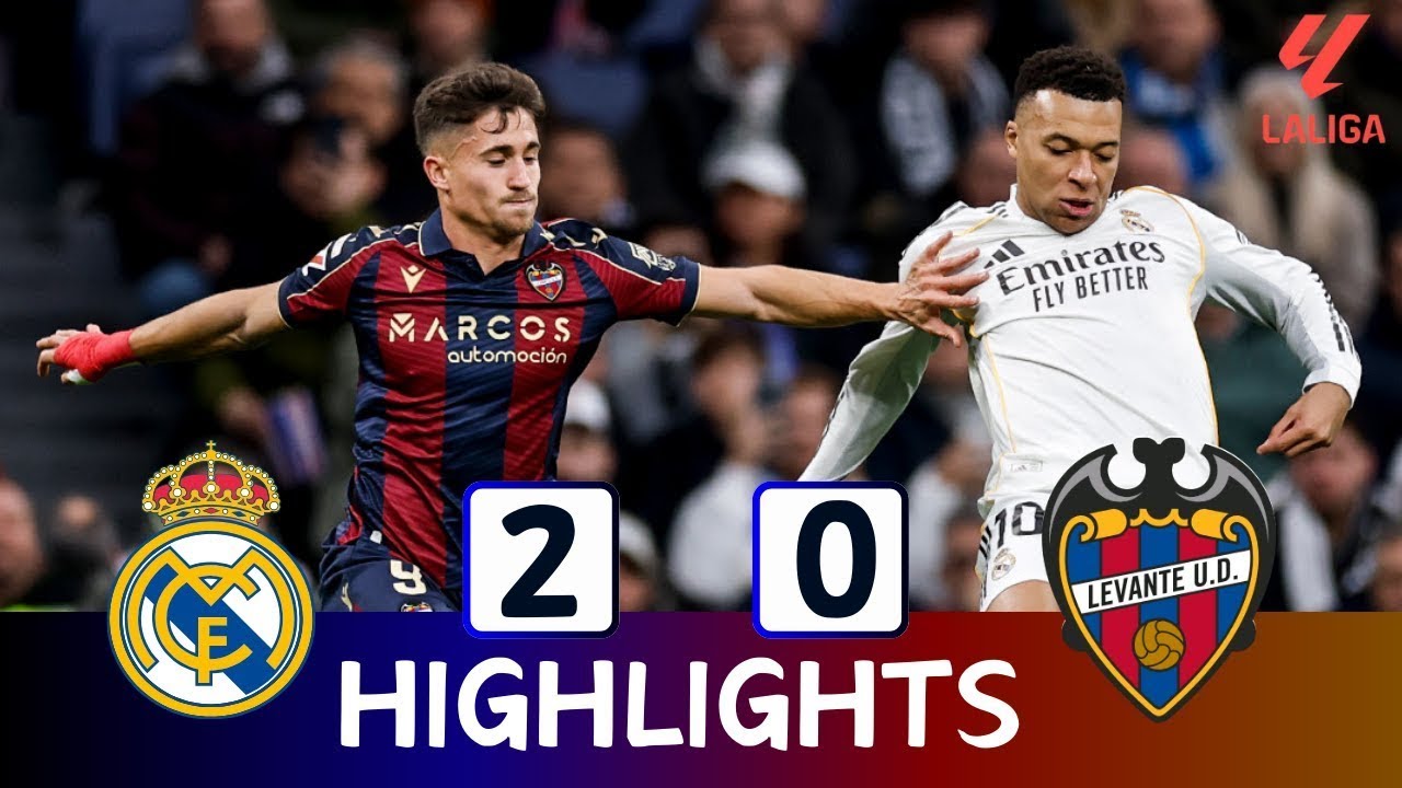 REAL MADRID vs LEVANTE 2 0 – HIGHLIGHTS   BIG WIN