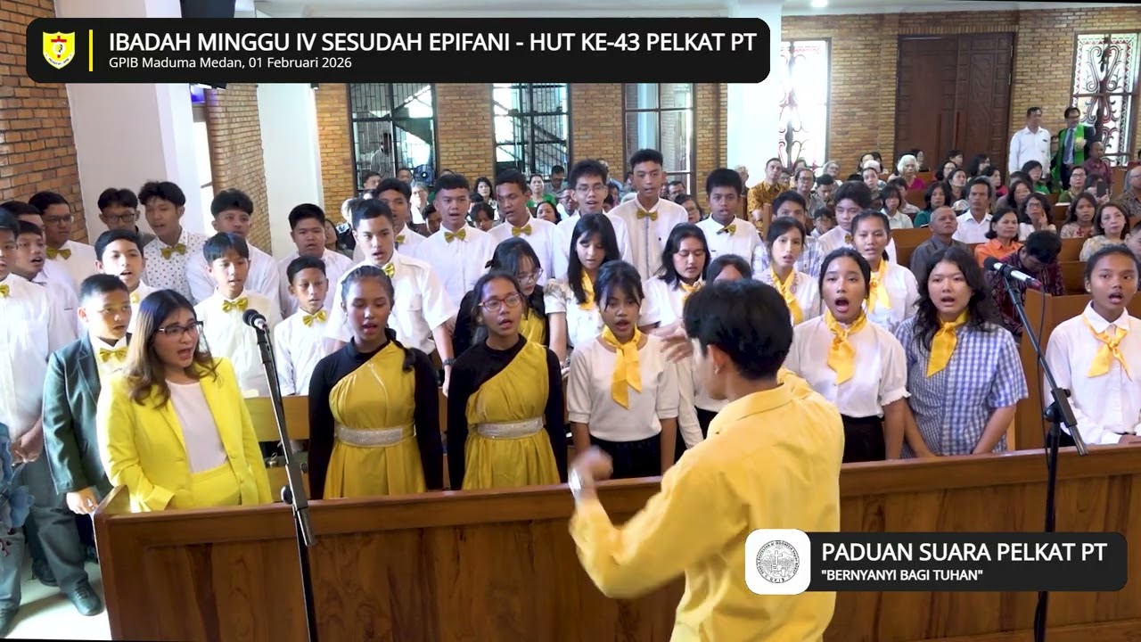 Persembahan Pujian Paduan Suara Pelkat PT | Minggu, 01 Februari 2026