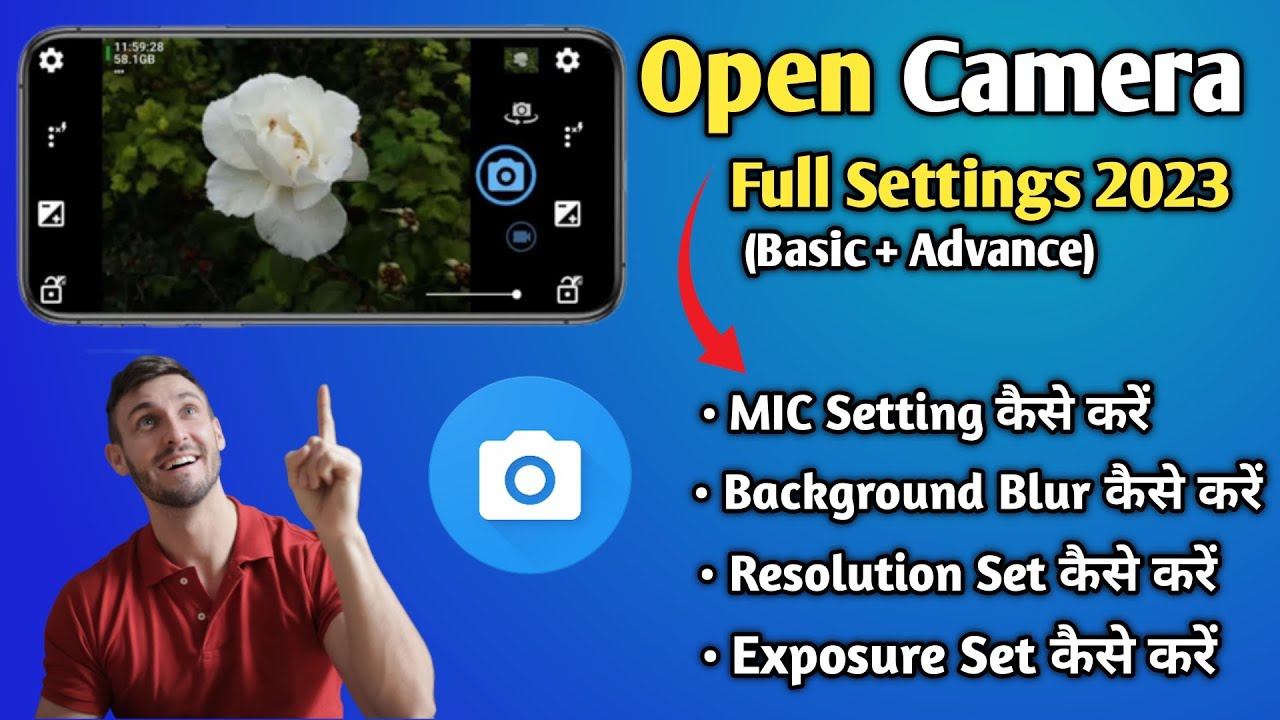 Open camera settings || Open camera ki setting kaise karen || Open camera ki puri setting 2023