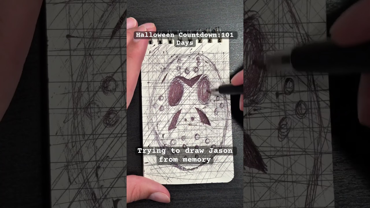 Jason Sketch | Let’s Make Art Official | Halloween Countdown 