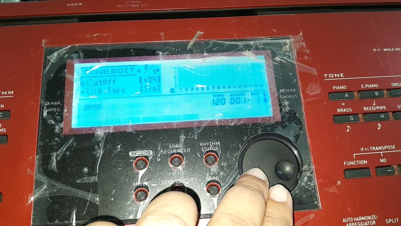 editando timbre e Salvando no banco de dados no casio ctk 6250