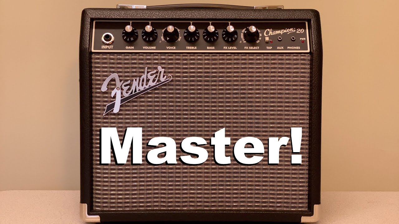 Master of Puppets on the Fender Champion 20?
