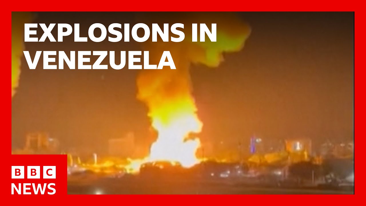 US President Donald Trump ordered strikes Venezuela capital, BBC's partner CBS told | BBC News