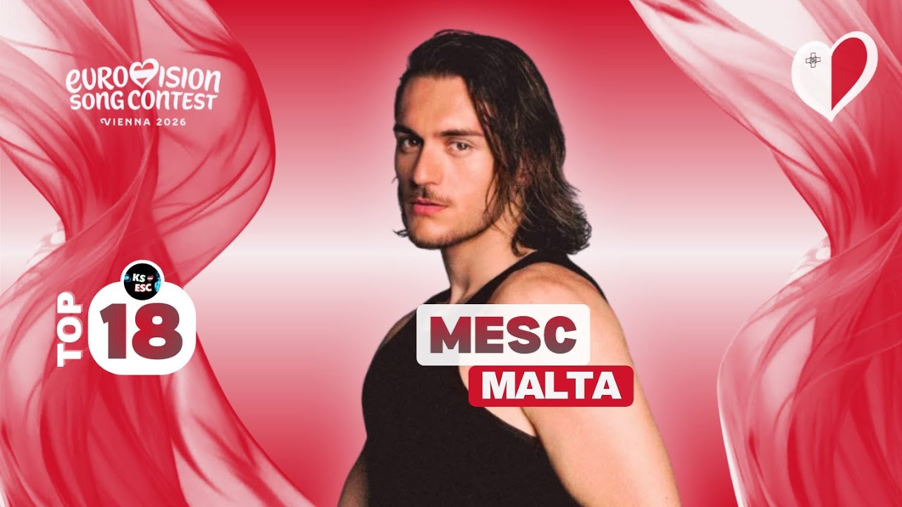 MESC 2026 🇲🇹 - MY TOP 18 (Malta Eurovision)