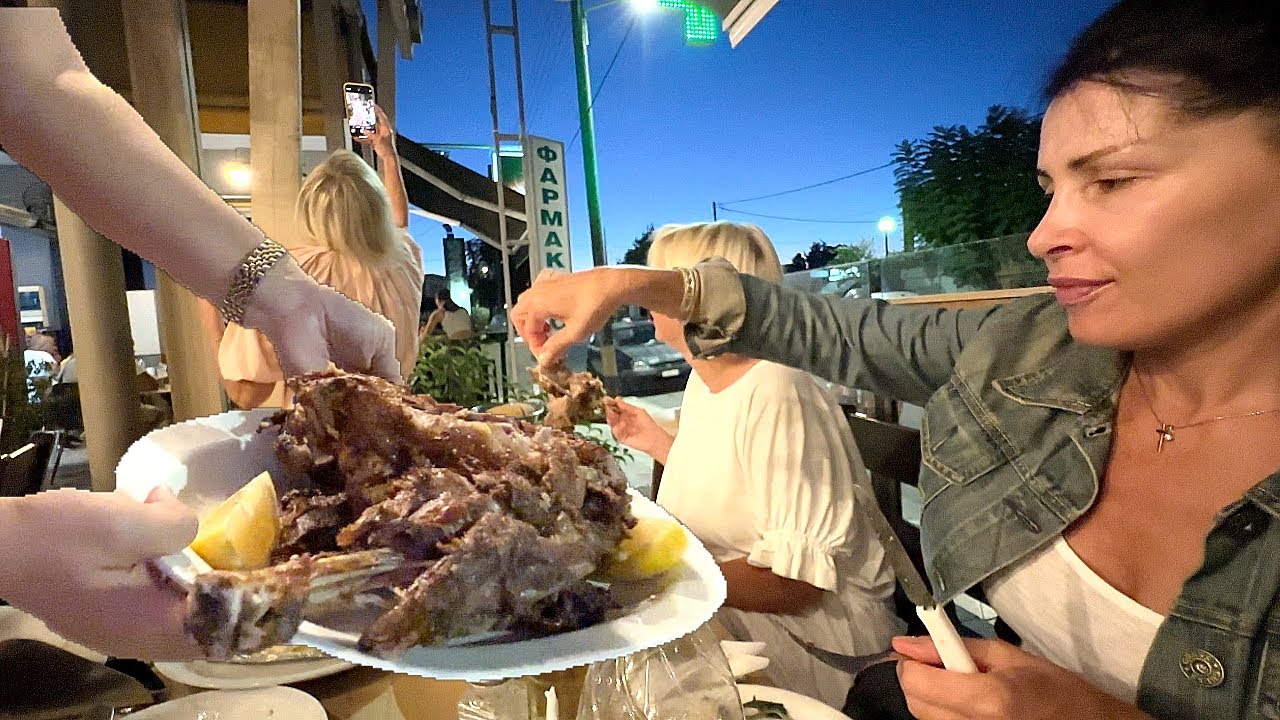 Eating Centuries Old Lamb Dinner in Crete Greece | Antikristo 🇬🇷