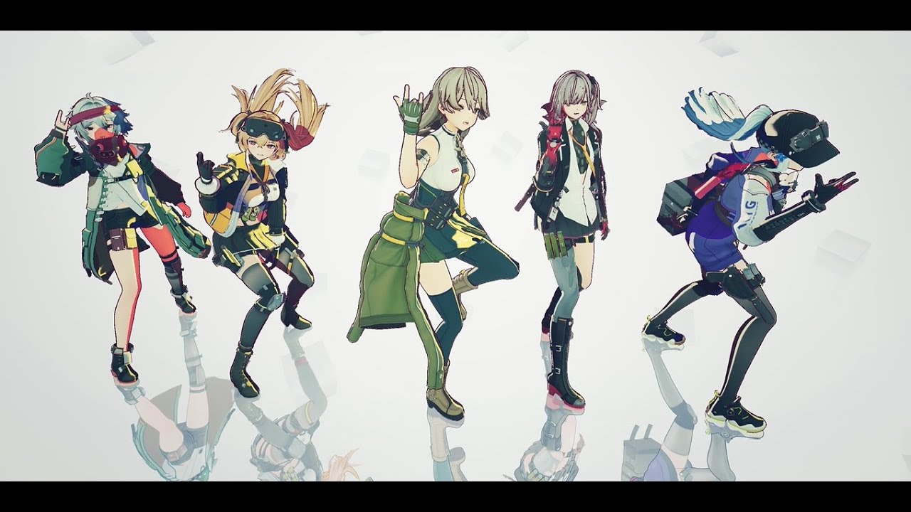 【旧４０４小隊＋UMP40（莱妮）】　一騎当千　【ドルフロ２MMD】ドールズフロントライン２【4k】