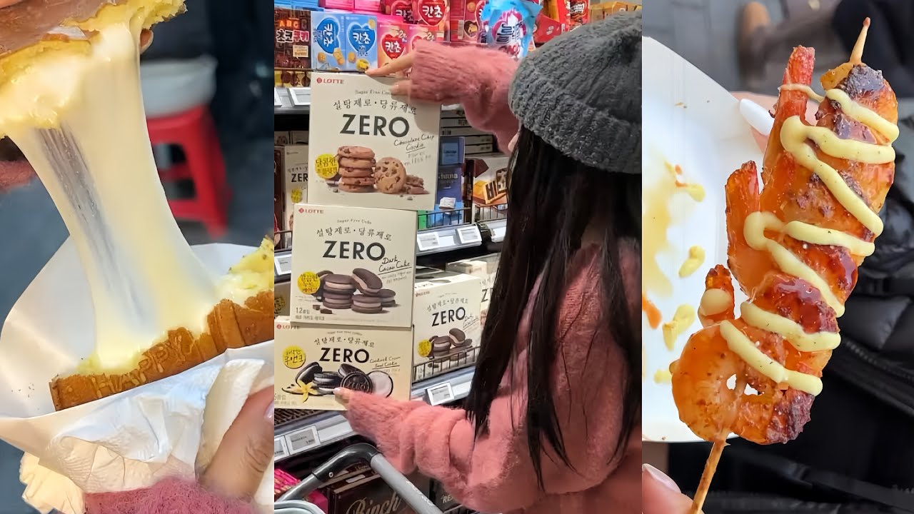 Ghé MyeongDong săn lùng đồ ăn ngập ngụa phô mai và Pepero, Zero cùng Kem 🧀🍫
