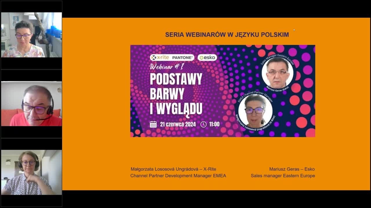 Podstawy barwy i wyglądu - Webinar X-Rite, Esko