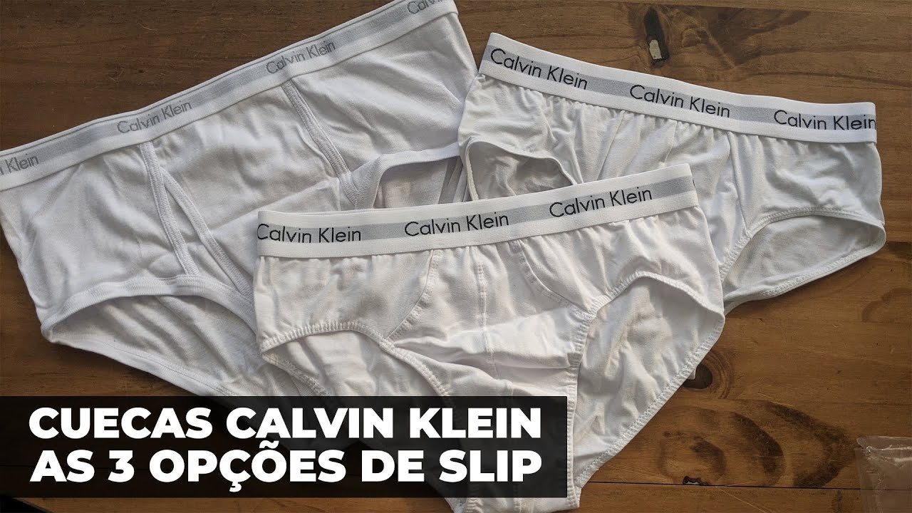 Cuecas Calvin Klein: As 3 Opções de Slip