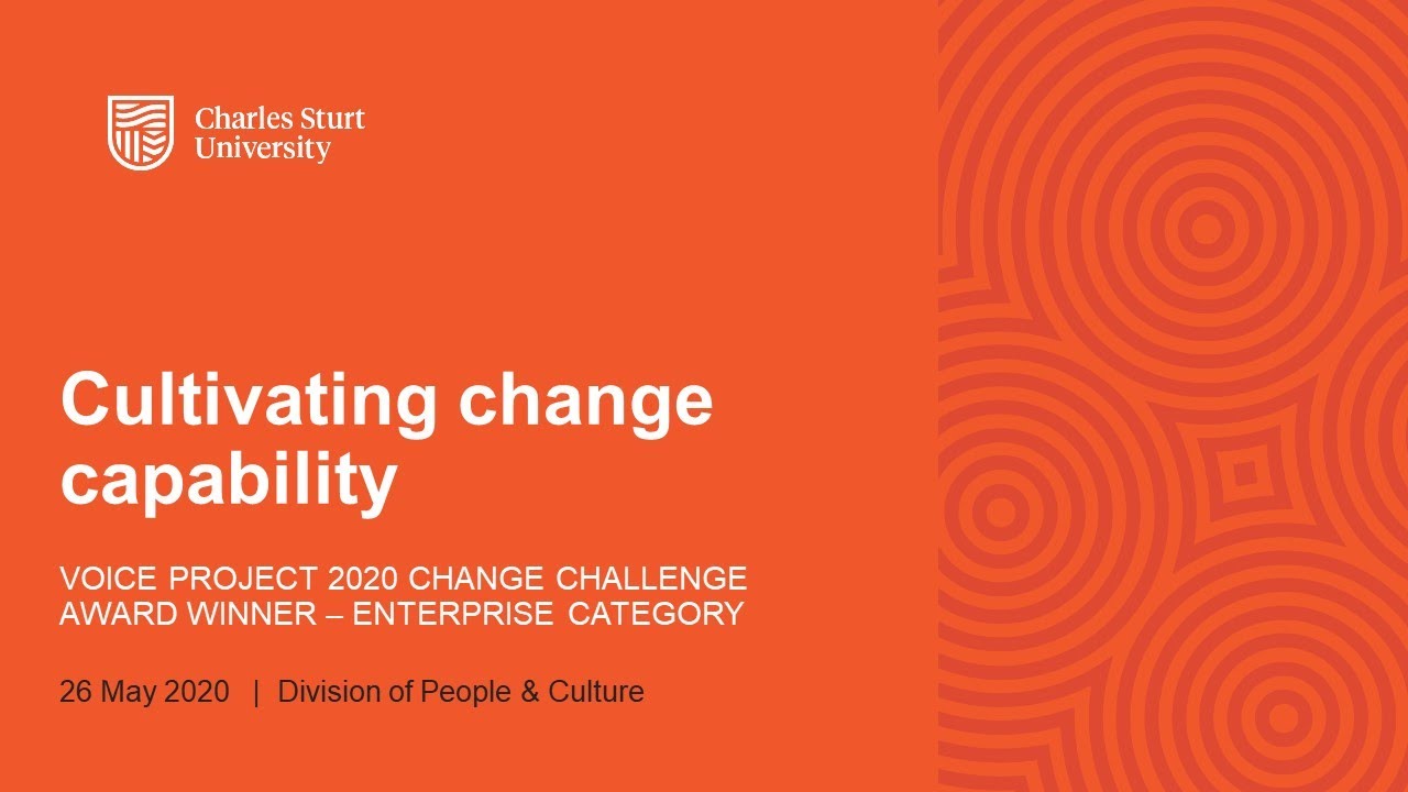 Cultivating Change Capability May2020 Webinar
