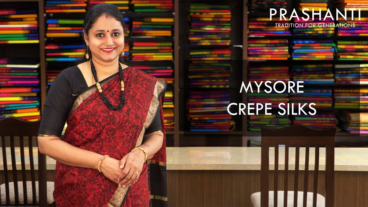 Mysore Crepe Silk Sarees | Prashanti