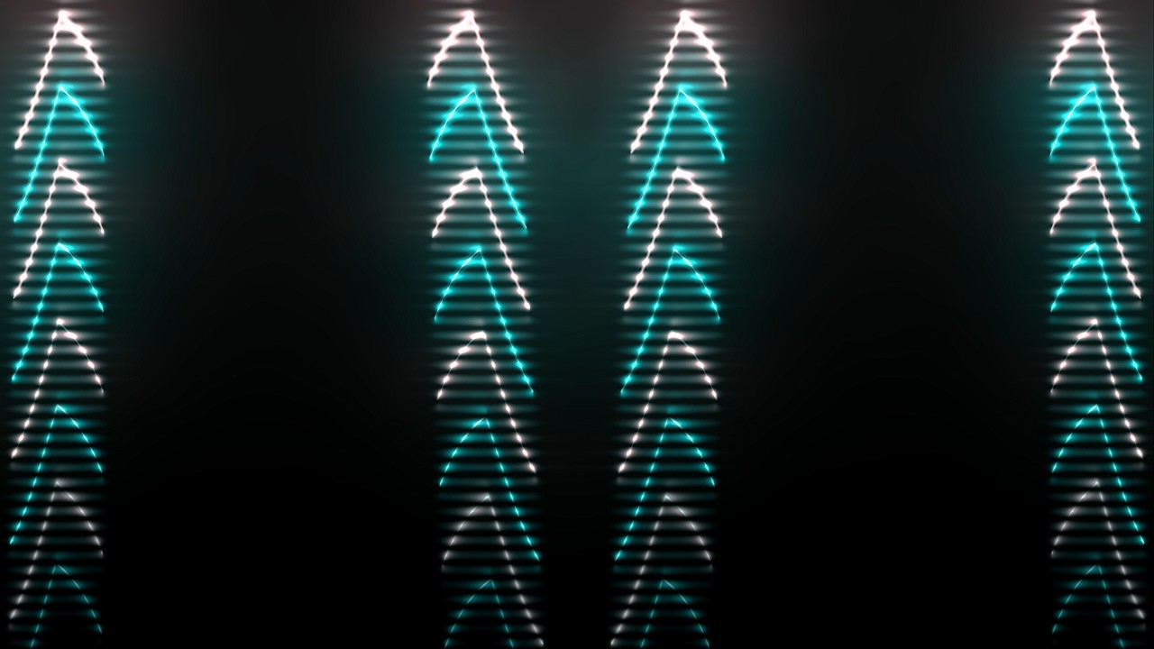 Neon Blue & Pink Arrows | Vibrant Neon Background Screensaver & VJ Loop