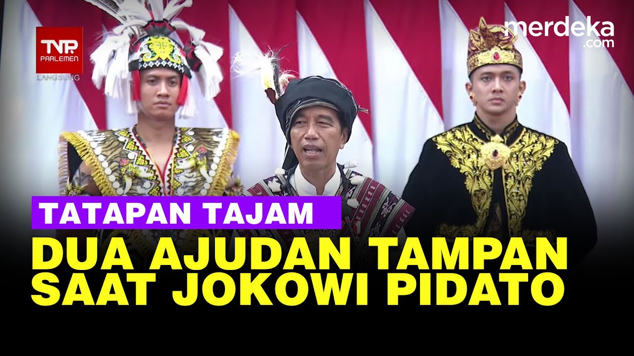 Gagah dan Tampan Dua Asisten Ajudan Kawal Jokowi Saat Pidato di Sidang MPR DPR
