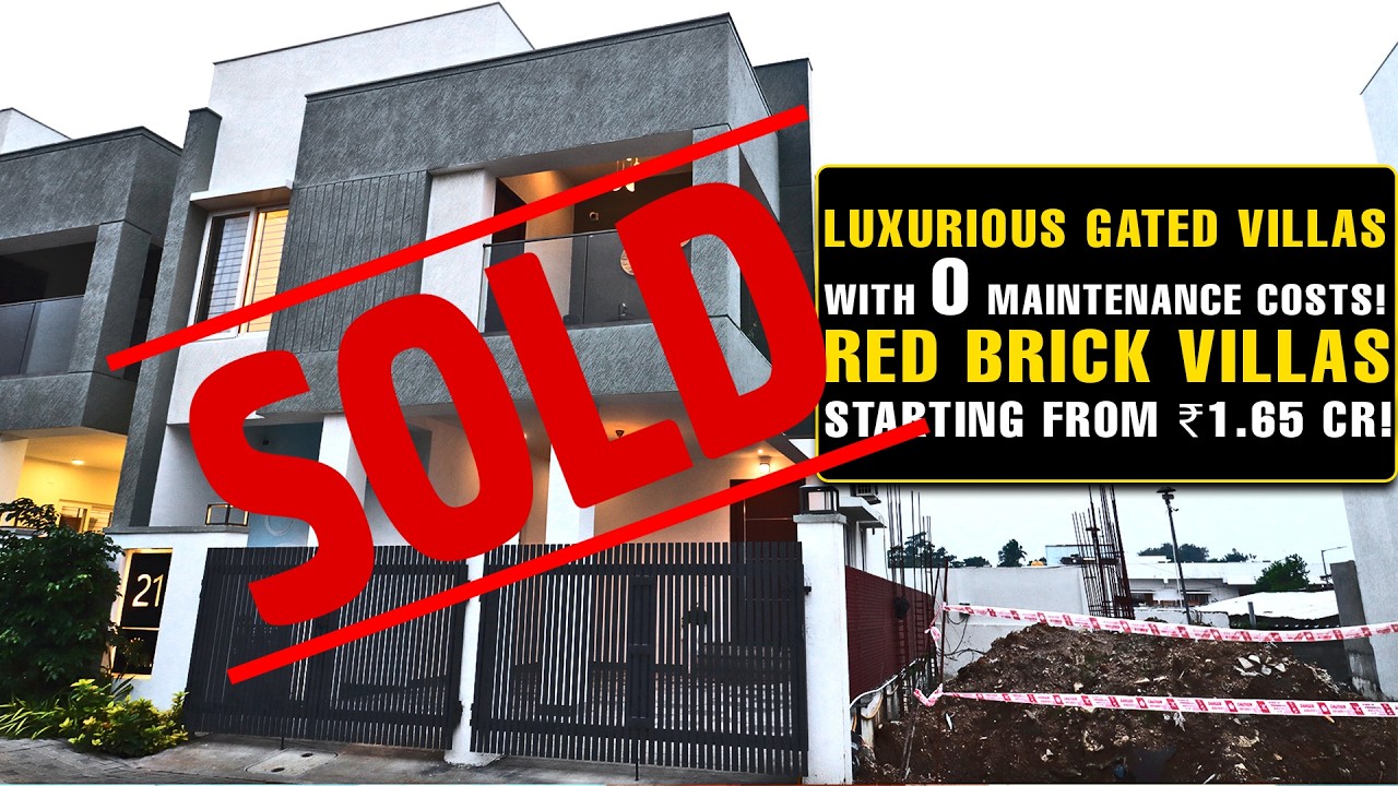 1488 Luxurious Gated Villas with Zero Maintenance Costs! | Red Brick Villas Starting from ₹1.65 Cr!