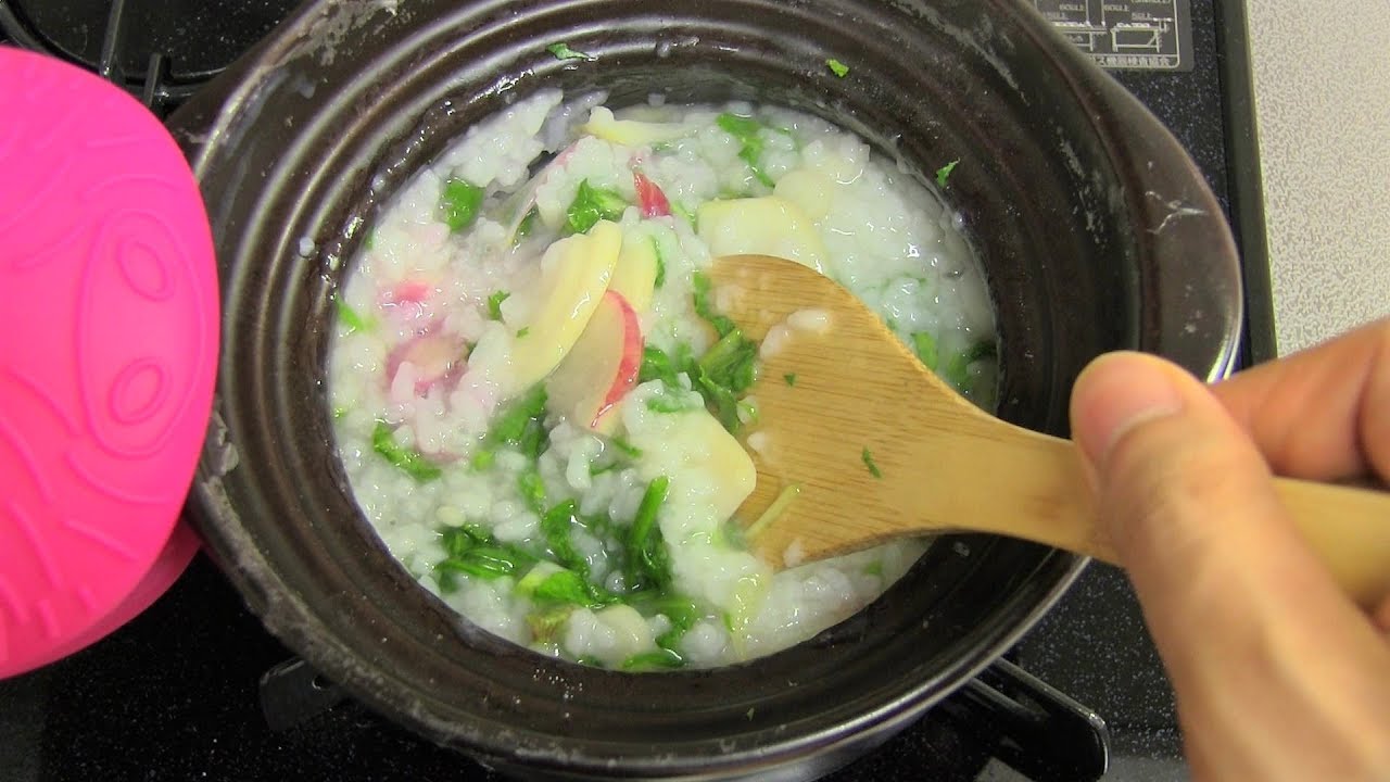 Seven Herbs Rice Porridge Nanakusa-Gayu Easy Cooking
