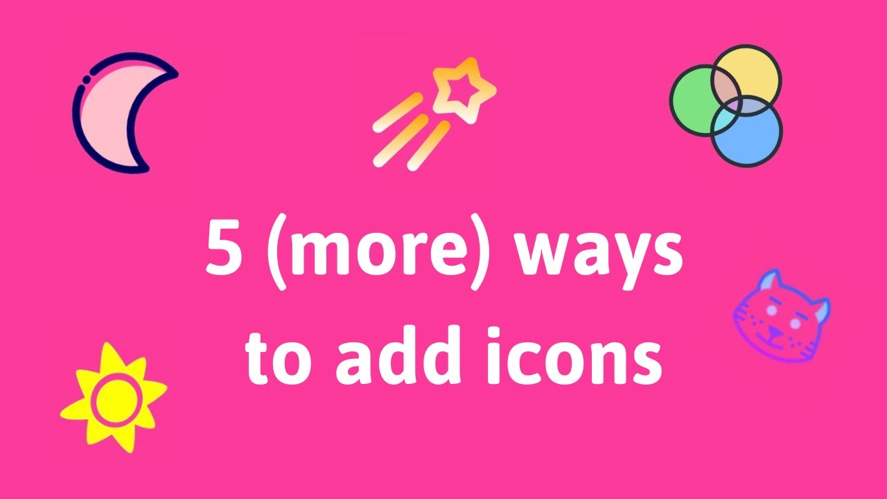 5 (more) ways to add icons to websites | HTML | CSS