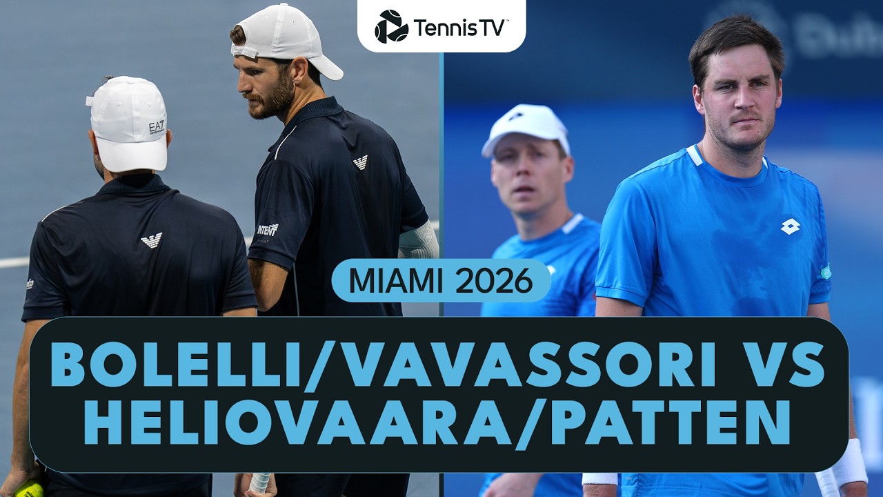 Bolelli/Vavassori vs Heliovaara/Patten For The Title | Miami 2026 Men's Doubles Final Highlights