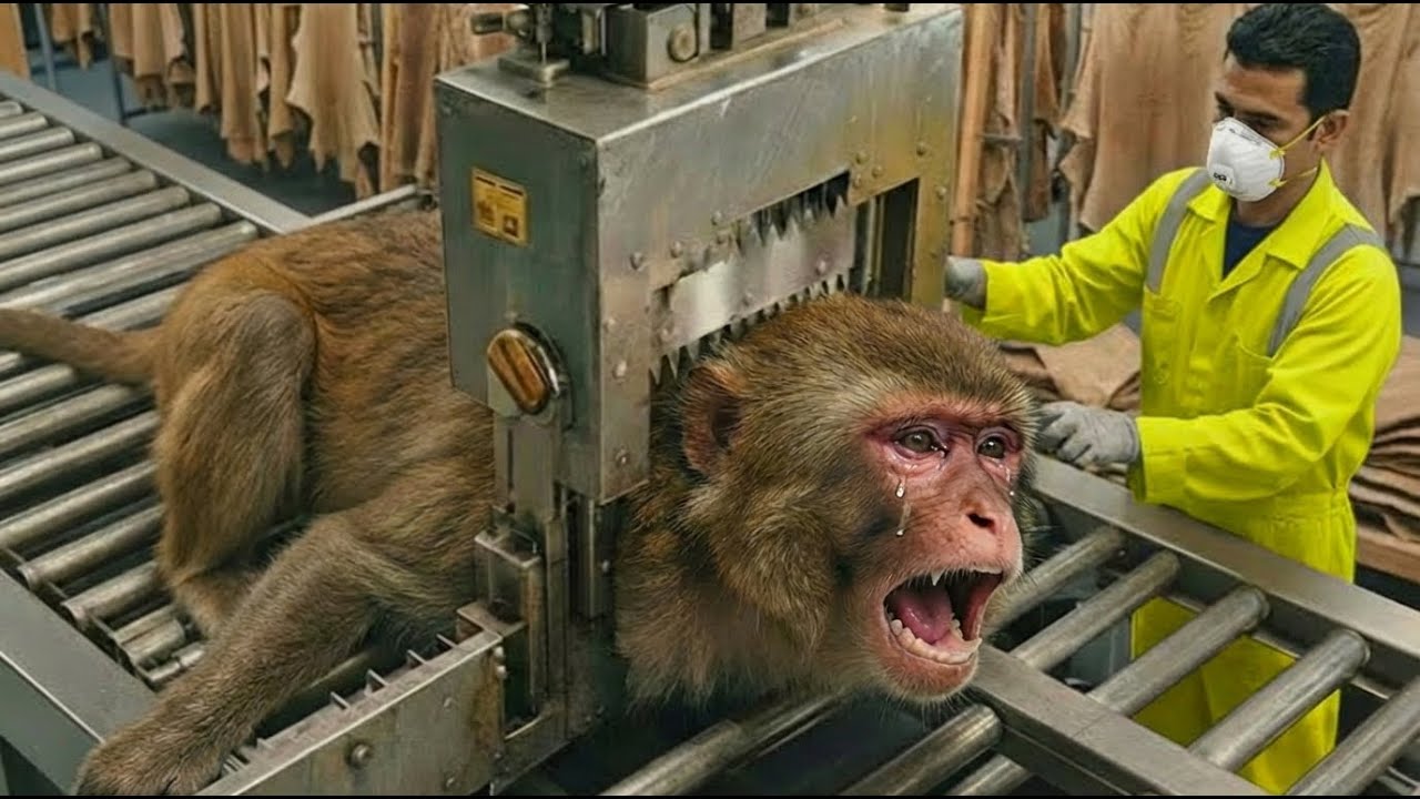 Inside the Monkey Leather Factory 😱 | From Raw Bio-Leather to Billion-Dollar Luxury