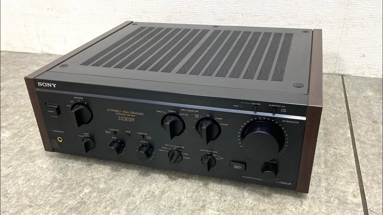 ★ SONY ソニー プリメインアンプ TA-F333ESR INTEGRATE STEREO AMPLIFER アンプ オーディオ機器 1988年 一部動作確認済み ★26051703Y