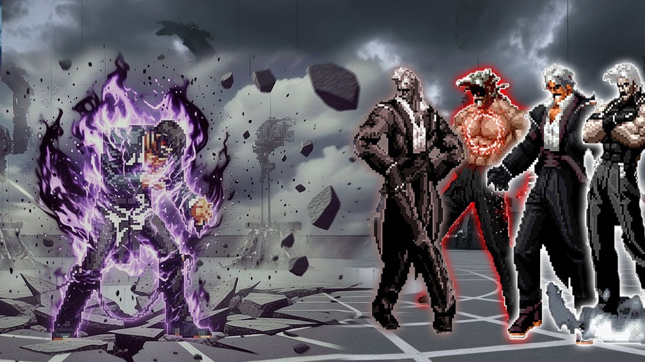 [Mugen KOF]  Boss O  Iori AR vs Rugal Team