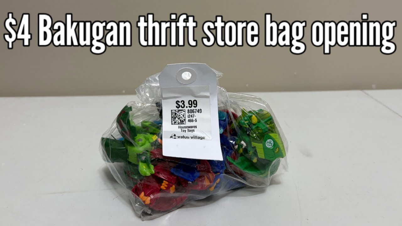 Let’s open a $4 Bakugan thrift store bag