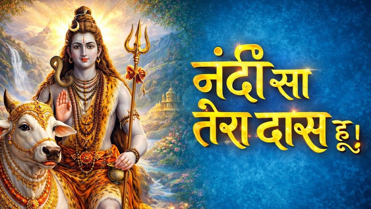 🕉️ नंदी सा तेरा दास हूँ | Mahadev Bhakti Song | Bholenath Bhajan |  #shivsoulmusic 
