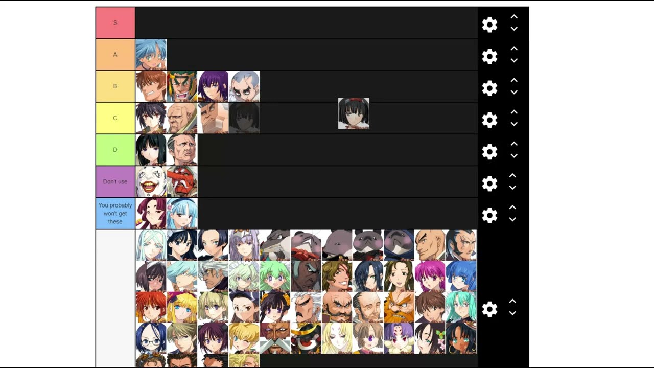 Sengoku Rance Commander Tier List (1/3)